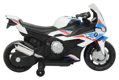 Moto Elettrica per Bambini BMW S1000RR con Rotelle Bianca