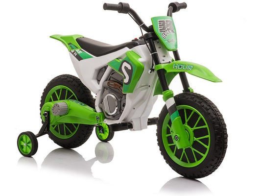 Moto Cross Elettrica per Bambini XMX616 12V con Rotelle
