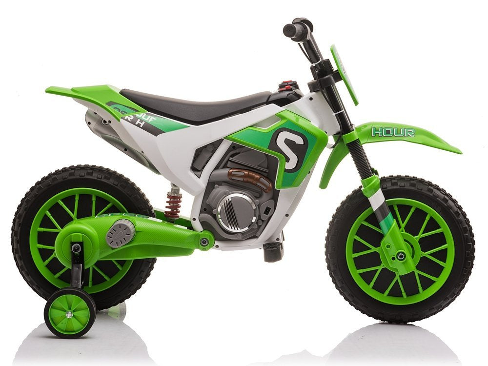 Moto Cross Elettrica per Bambini XMX616 12V con Rotelle
