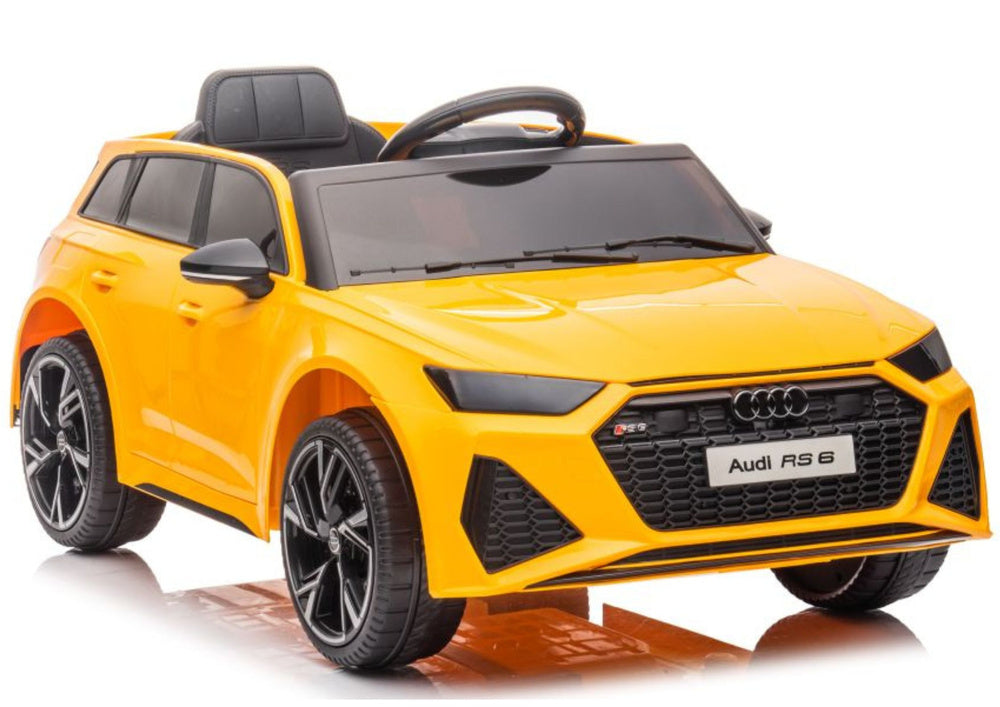 Auto Elettrica per Bambini Audi RS6 BRD-2118 12V Gialla