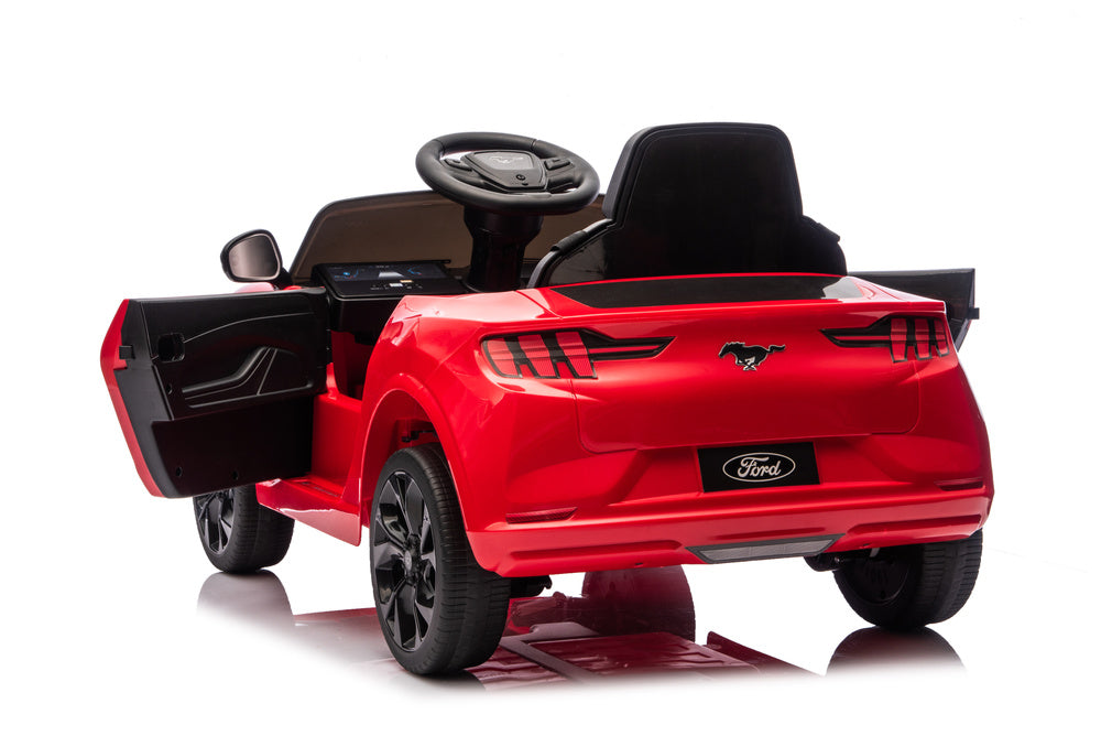 Auto Elettrica per Bambini Ford Mustang Mach-E 24V con Telecomando Rossa