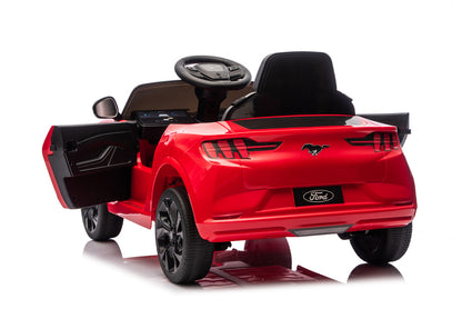 Auto Elettrica per Bambini Ford Mustang Mach-E 24V con Telecomando Rossa