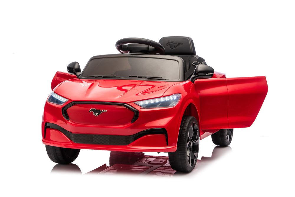 Auto Elettrica per Bambini Ford Mustang Mach-E 24V con Telecomando Rossa