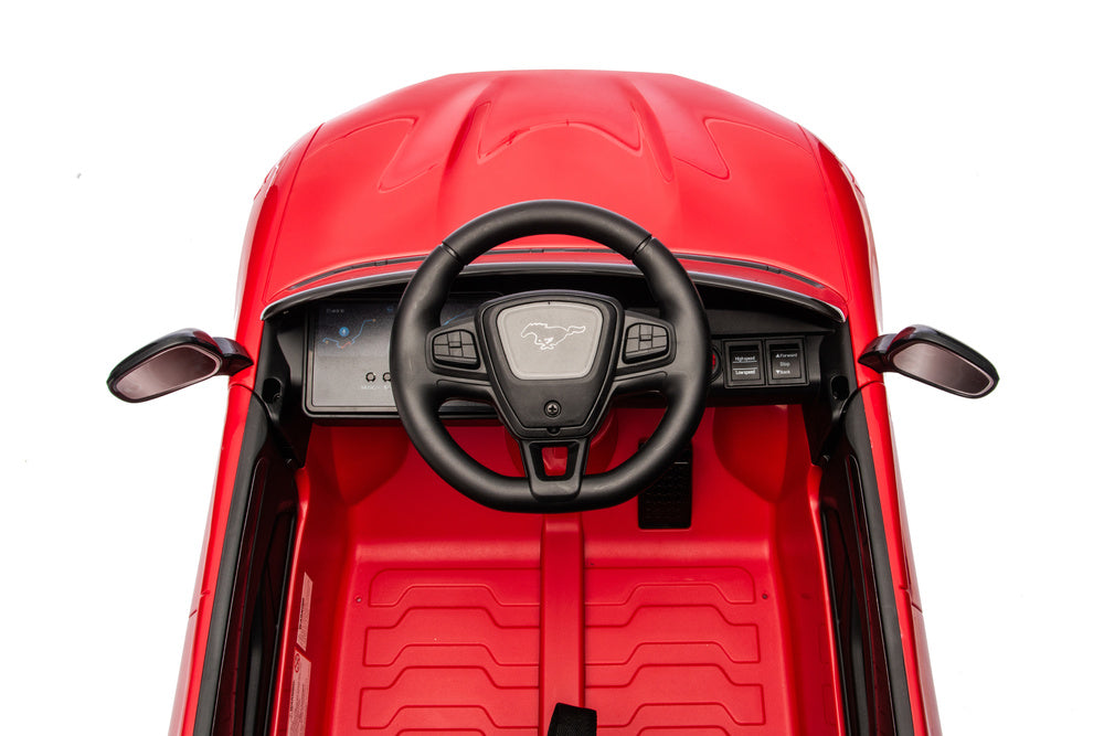 Auto Elettrica per Bambini Ford Mustang Mach-E 24V con Telecomando Rossa