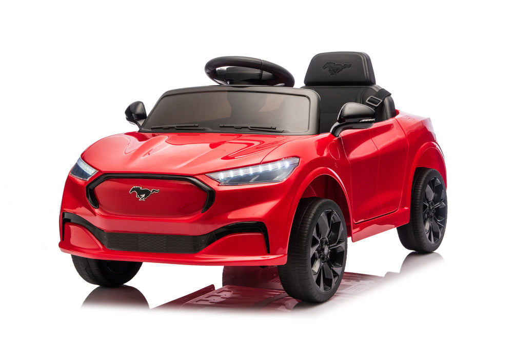 Auto Elettrica per Bambini Ford Mustang Mach-E 24V con Telecomando Rossa