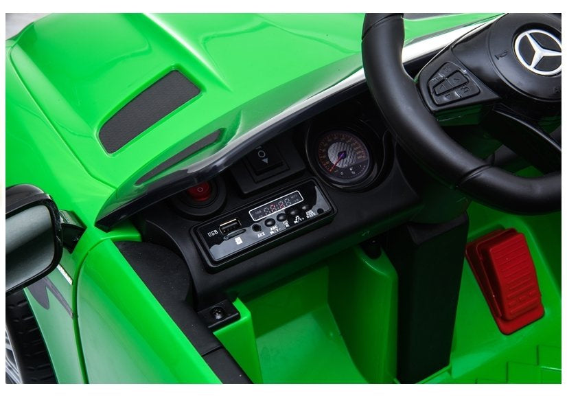 Auto Elettrica per Bambini Mercedes AMG GTR 12V con Telecomando Verde