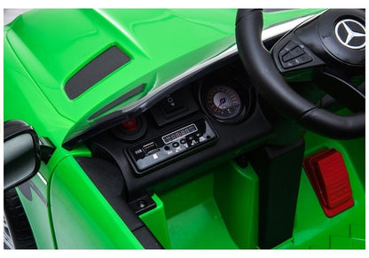 Auto Elettrica per Bambini Mercedes AMG GTR 12V con Telecomando Verde