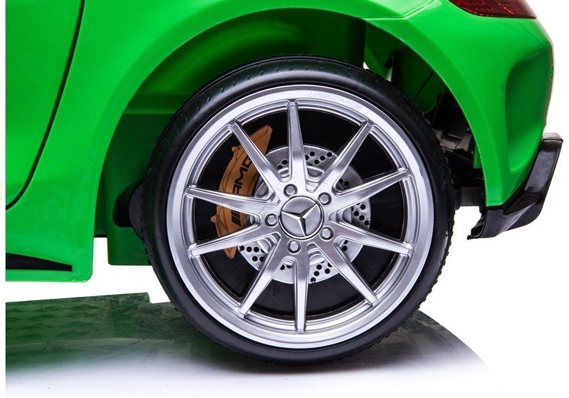 Auto Elettrica per Bambini Mercedes AMG GTR 12V con Telecomando Verde