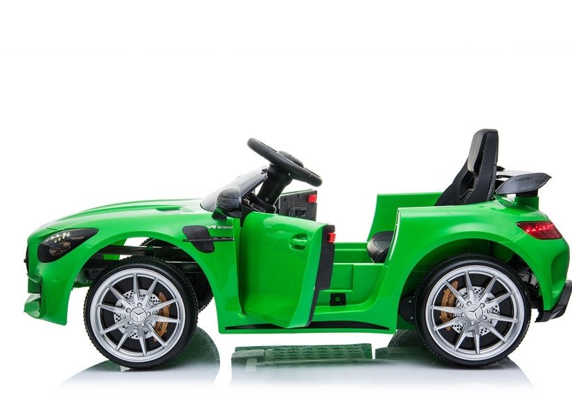 Auto Elettrica per Bambini Mercedes AMG GTR 12V con Telecomando Verde
