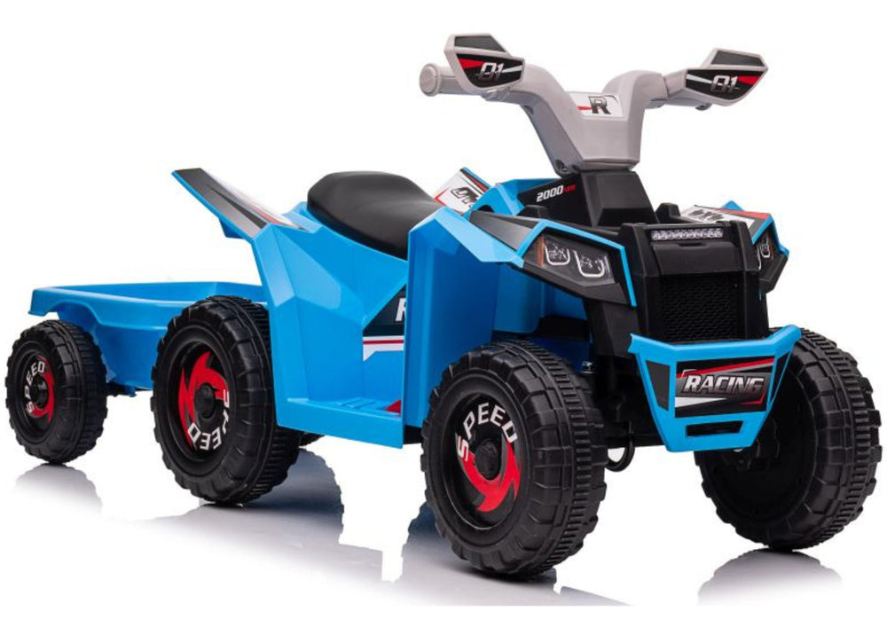 Quad Elettrico per Bambini XMX630T 12V con Rimorchio