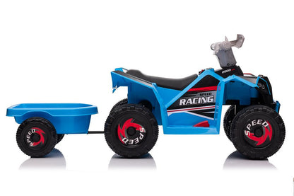 Quad Elettrico per Bambini XMX630T 12V con Rimorchio