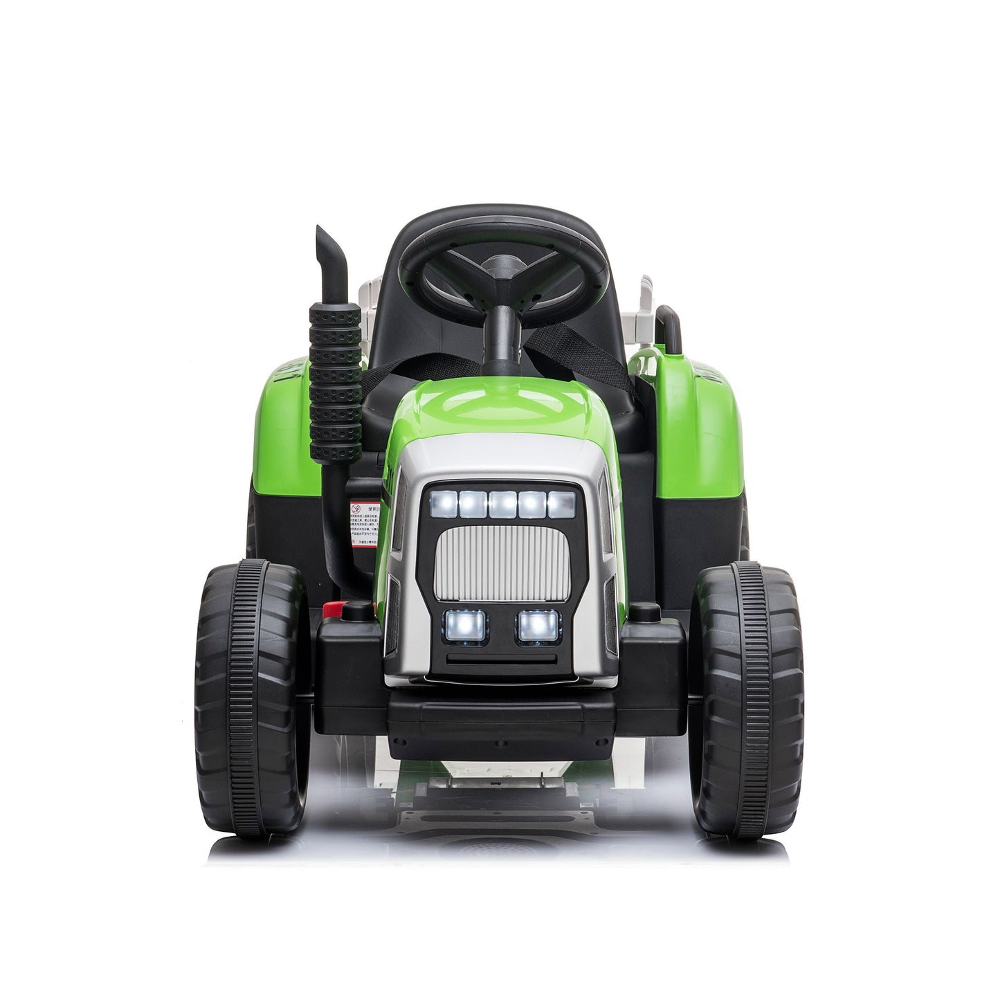 Trattore Elettrico per Bambini 12V con Rimorchio Verde