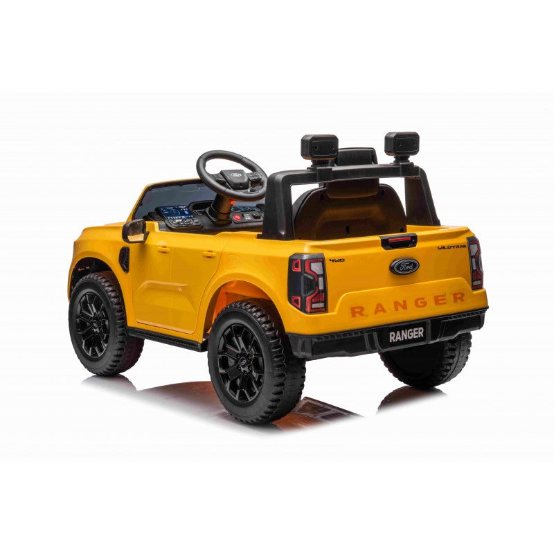 Auto Elettrica per Bambini Ford Ranger 4x4 12V con Telecomando Gialla