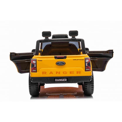 Auto Elettrica per Bambini Ford Ranger 4x4 12V con Telecomando Gialla