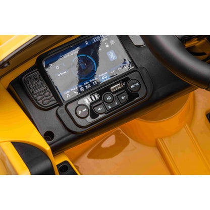 Auto Elettrica per Bambini Ford Ranger 4x4 12V con Telecomando Gialla