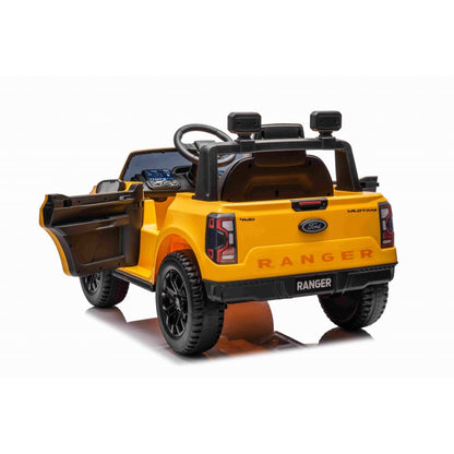 Auto Elettrica per Bambini Ford Ranger 4x4 12V con Telecomando Gialla