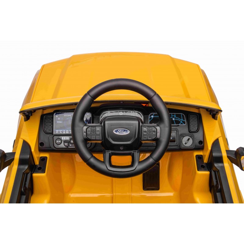 Auto Elettrica per Bambini Ford Ranger 4x4 12V con Telecomando Gialla