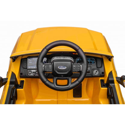 Auto Elettrica per Bambini Ford Ranger 4x4 12V con Telecomando Gialla