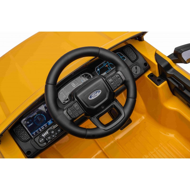 Auto Elettrica per Bambini Ford Ranger 4x4 12V con Telecomando Gialla