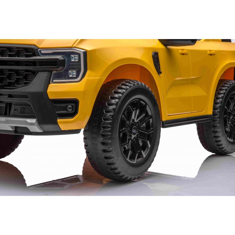 Auto Elettrica per Bambini Ford Ranger 4x4 12V con Telecomando Gialla