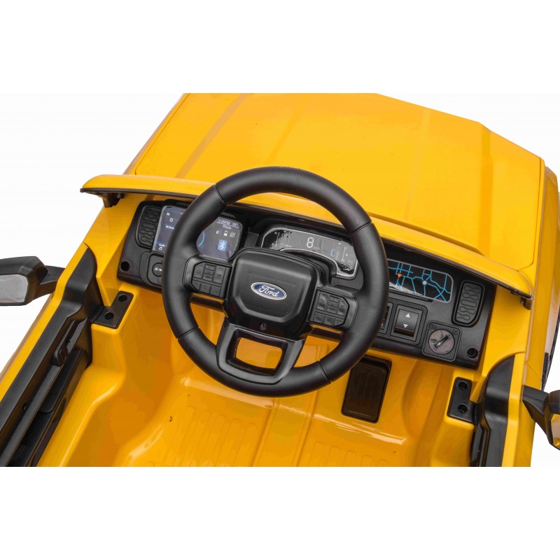 Auto Elettrica per Bambini Ford Ranger 4x4 12V con Telecomando Gialla