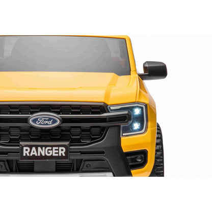 Auto Elettrica per Bambini Ford Ranger 4x4 12V con Telecomando Gialla