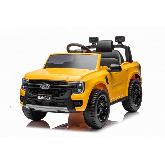 Auto Elettrica per Bambini Ford Ranger 4x4 12V con Telecomando Gialla