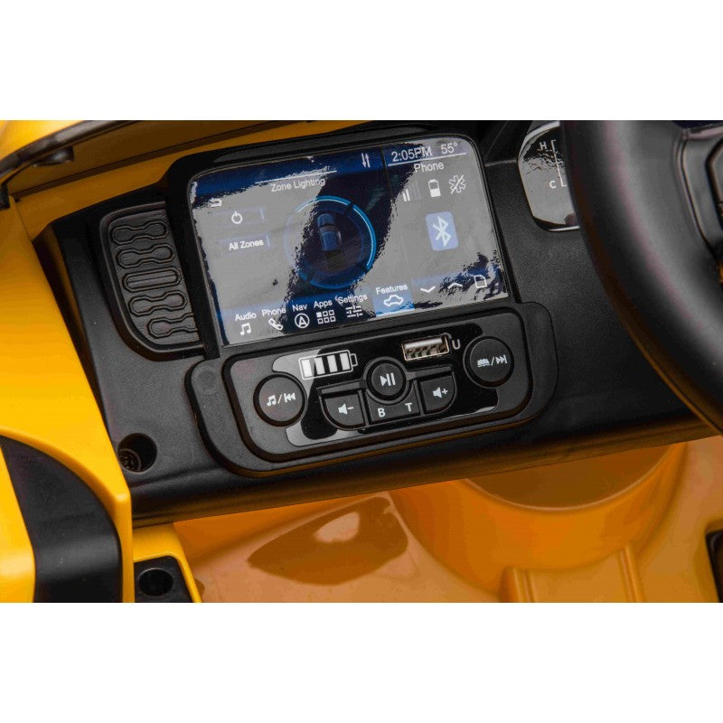 Auto Elettrica per Bambini Ford Ranger 4x4 12V con Telecomando Gialla