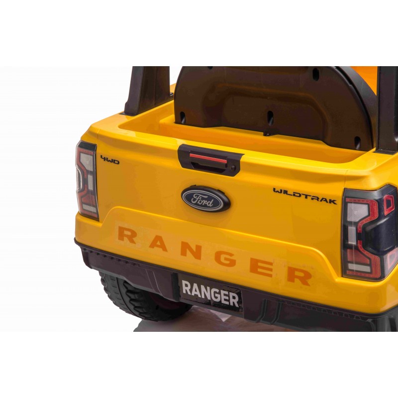 Auto Elettrica per Bambini Ford Ranger 4x4 12V con Telecomando Gialla