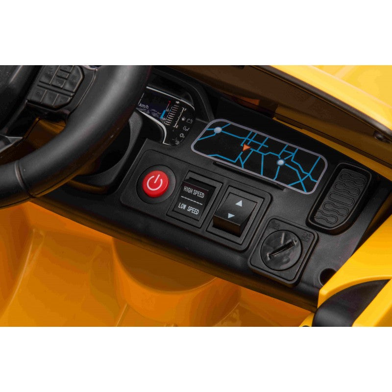 Auto Elettrica per Bambini Ford Ranger 4x4 12V con Telecomando Gialla