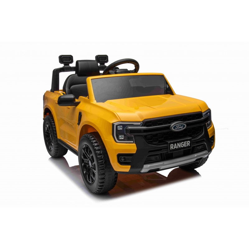 Auto Elettrica per Bambini Ford Ranger 4x4 12V con Telecomando Gialla