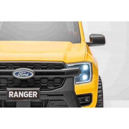 Auto Elettrica per Bambini Ford Ranger 4x4 12V con Telecomando Gialla