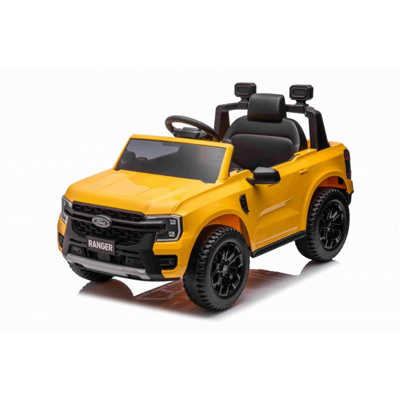 Auto Elettrica per Bambini Ford Ranger 4x4 12V con Telecomando Gialla
