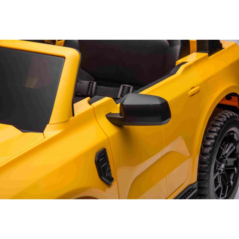 Auto Elettrica per Bambini Ford Ranger 4x4 12V con Telecomando Gialla
