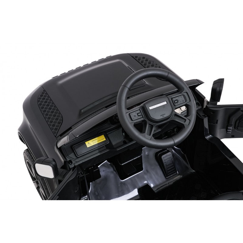 Auto Elettrica per Bambini Land Rover Defender 4x4 12V con Telecomando Nera
