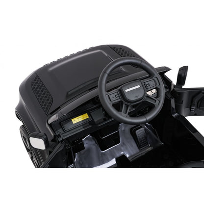 Auto Elettrica per Bambini Land Rover Defender 4x4 12V con Telecomando Nera
