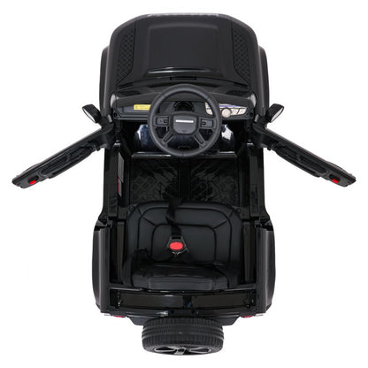 Auto Elettrica per Bambini Land Rover Defender 4x4 12V con Telecomando Nera