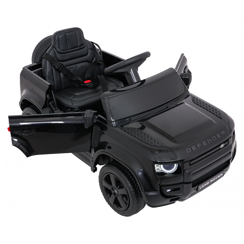 Auto Elettrica per Bambini Land Rover Defender 4x4 12V con Telecomando Nera