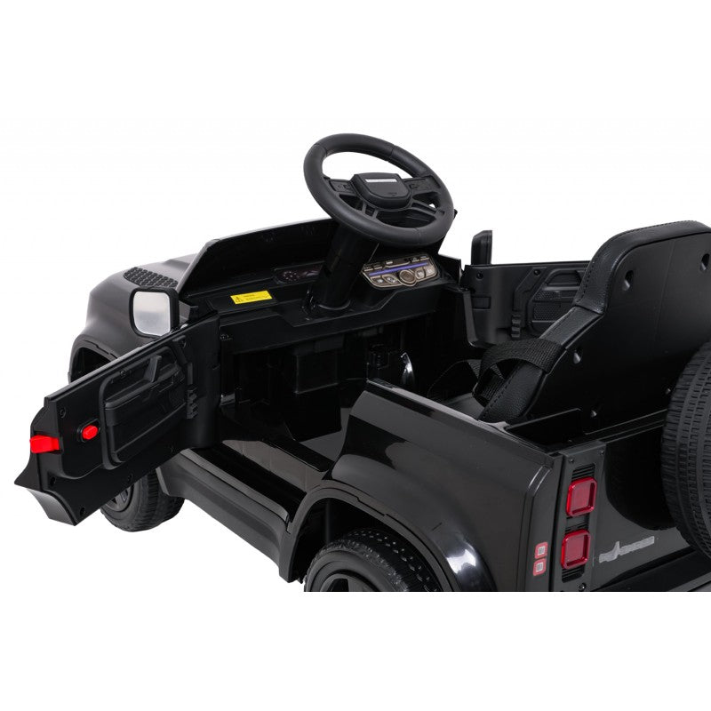 Auto Elettrica per Bambini Land Rover Defender 4x4 12V con Telecomando Nera