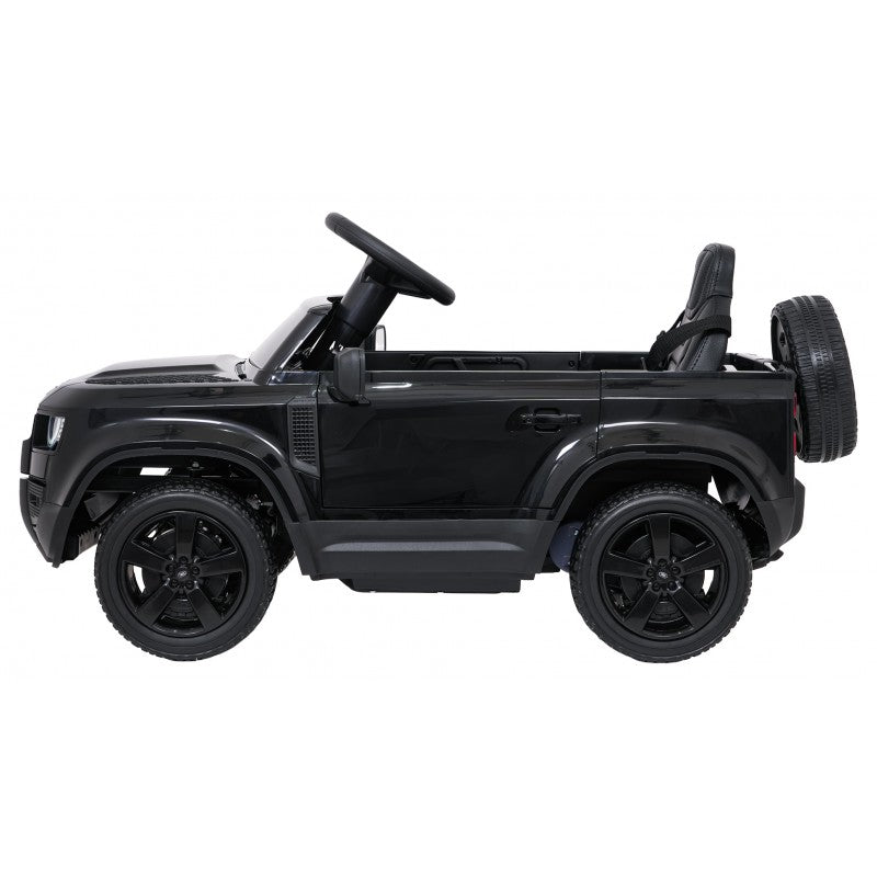 Auto Elettrica per Bambini Land Rover Defender 4x4 12V con Telecomando Nera