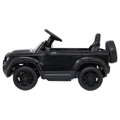 Auto Elettrica per Bambini Land Rover Defender 4x4 12V con Telecomando Nera