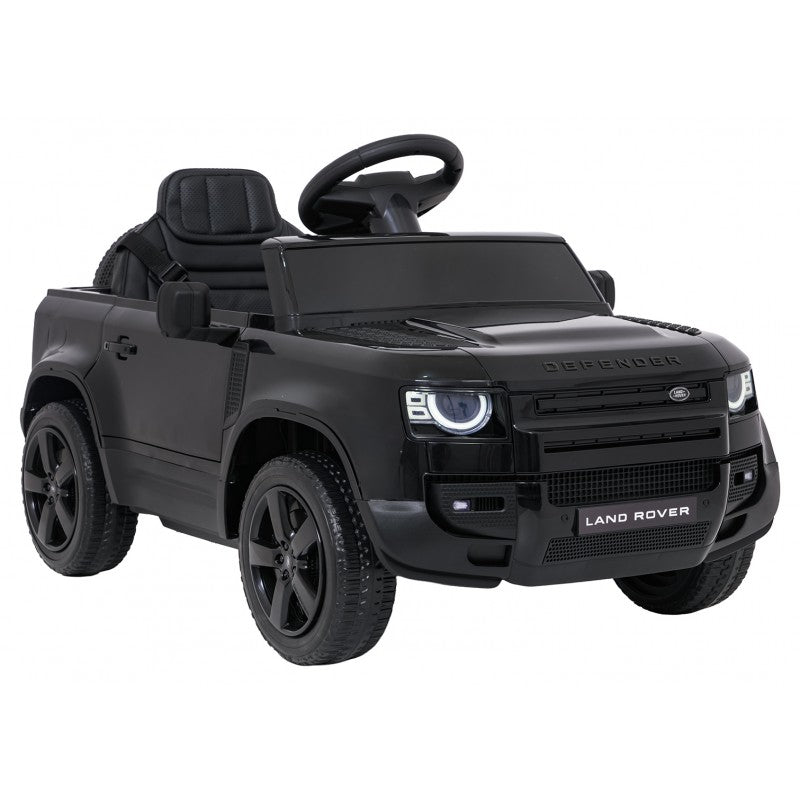 Auto Elettrica per Bambini Land Rover Defender 4x4 12V con Telecomando Nera