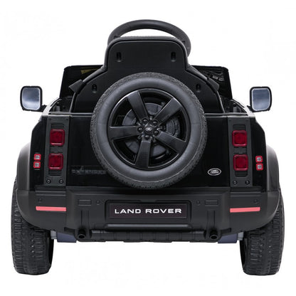 Auto Elettrica per Bambini Land Rover Defender 4x4 12V con Telecomando Nera