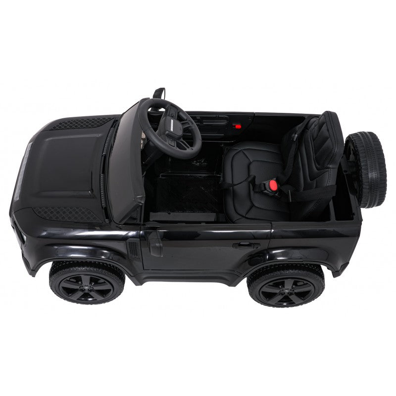 Auto Elettrica per Bambini Land Rover Defender 4x4 12V con Telecomando Nera