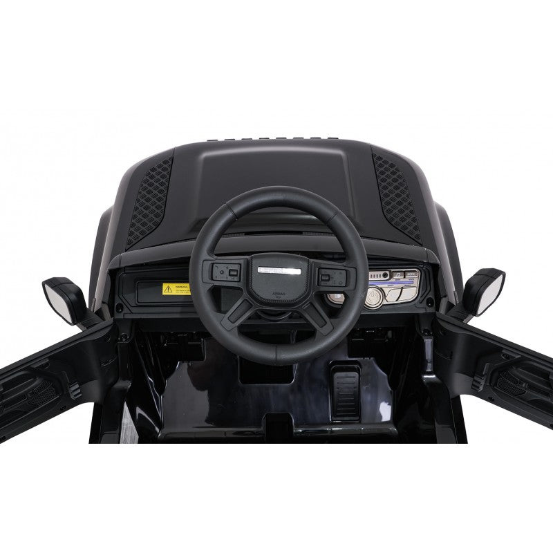 Auto Elettrica per Bambini Land Rover Defender 4x4 12V con Telecomando Nera