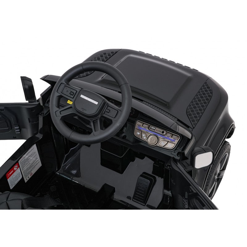Auto Elettrica per Bambini Land Rover Defender 4x4 12V con Telecomando Nera