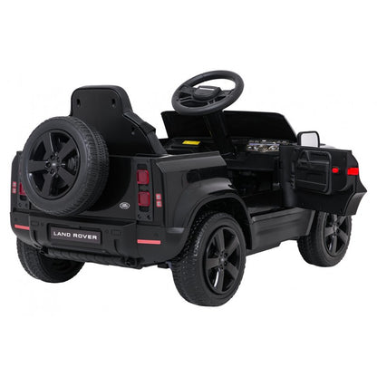 Auto Elettrica per Bambini Land Rover Defender 4x4 12V con Telecomando Nera