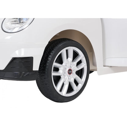 Auto Elettrica per Bambini Mini Cooper 12V con Telecomando Bianca