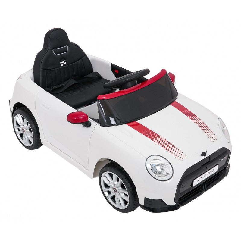 Auto Elettrica per Bambini Mini Cooper 12V con Telecomando Bianca