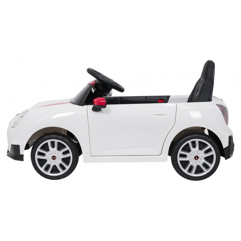 Auto Elettrica per Bambini Mini Cooper 12V con Telecomando Bianca